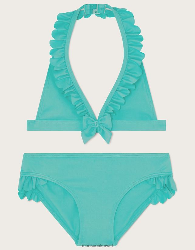 Monsoon accessorize - مجموعة زخرفة بيكيني مثلثة ملابس أخضر Monsoon بنت N4BV8X2018