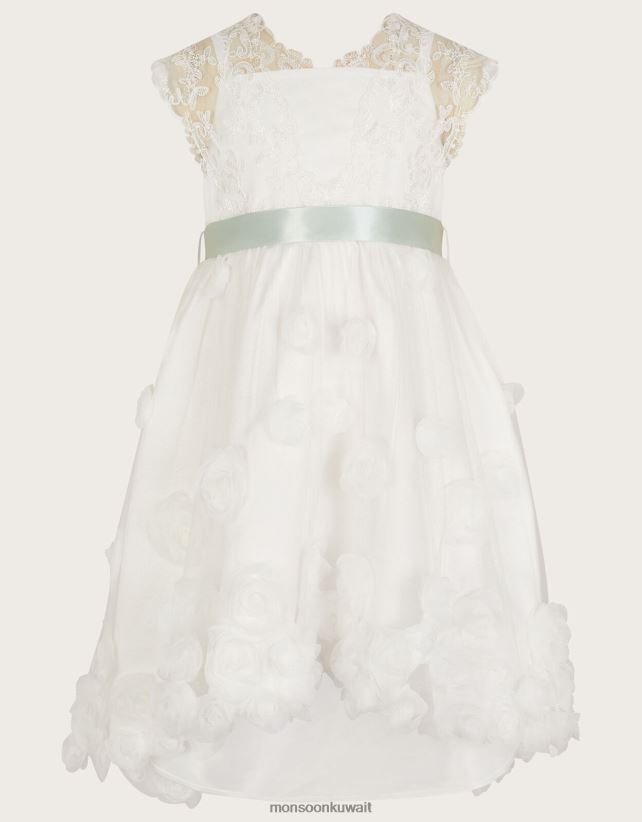فستان مارجوت دانتيل ثلاثي الأبعاد ملابس عاج Monsoon بنت N4BV8X2023 - Monsoon kuwait avenues