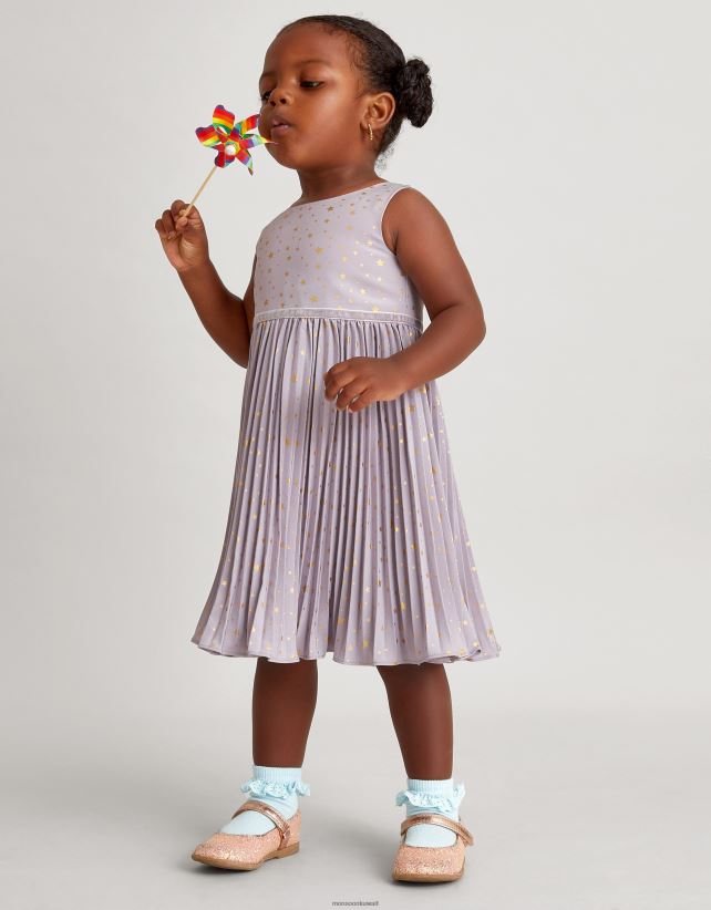 Monsoon accessorize - فستان أنجلينا الطفل بطبعة كونية وثنيات ملابس الأرجواني (أرجواني) Monsoon بنت N4BV8X2076