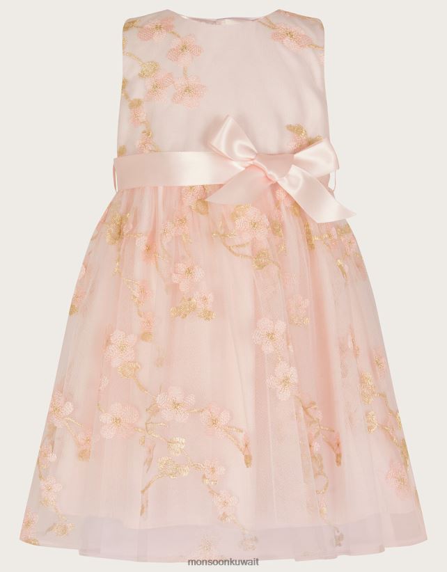 Monsoon accessorize - فستان الدانتيل زهرة الطفل ملابس لون القرنفل Monsoon بنت N4BV8X2097