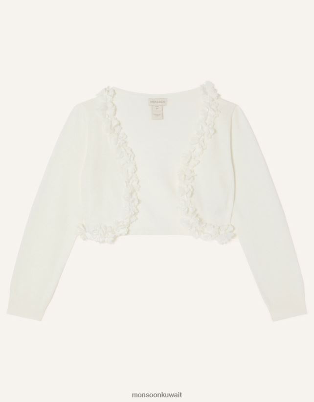 سترة بيبي فلورا ثلاثية الأبعاد ملابس عاج Monsoon بنت N4BV8X2111 - Monsoon kuwait avenues