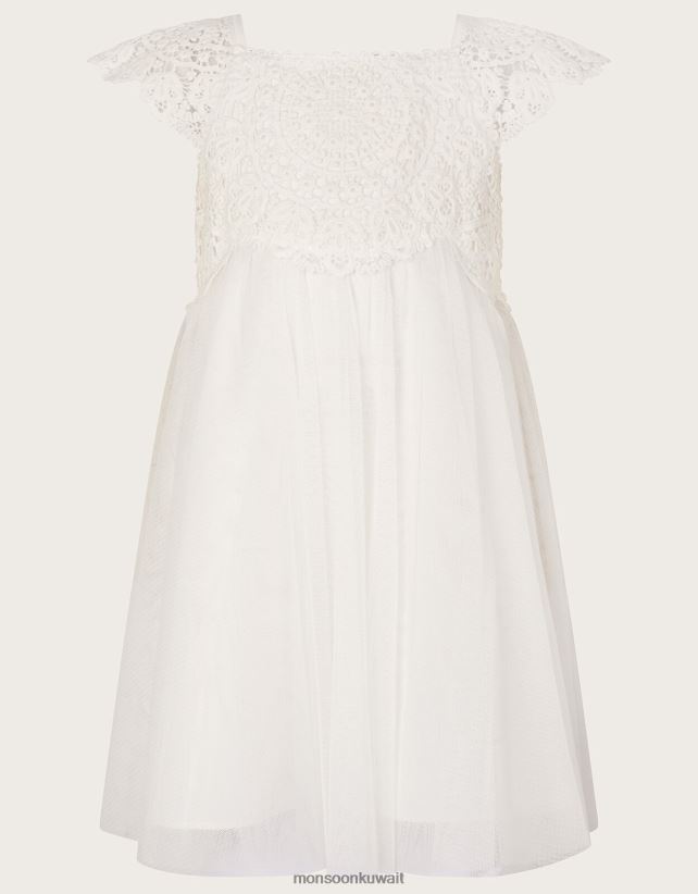 فستان بيبي استيلا ملابس عاج Monsoon بنت N4BV8X2114 - Monsoon kuwait online shopping