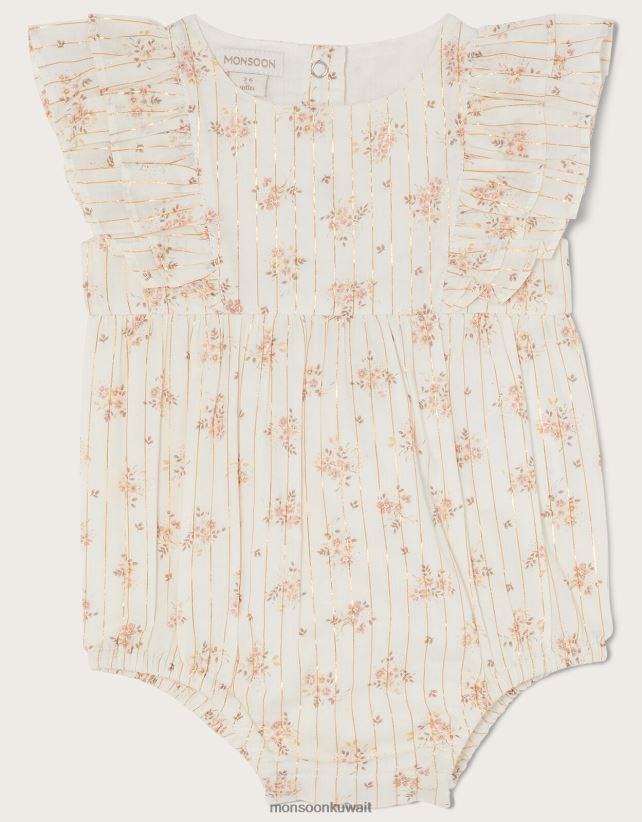 Monsoon accessorize - رومبير مكشكش لامع للأطفال حديثي الولادة ملابس ذهب Monsoon أطفال N4BV8X2115