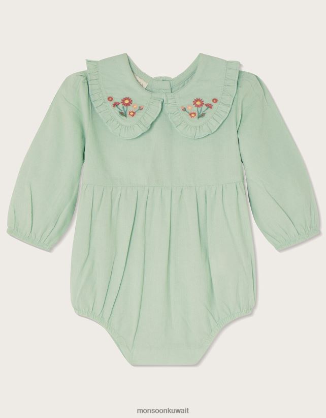 رومبير الحبل لحديثي الولادة ملابس أخضر Monsoon أطفال N4BV8X2168 - Monsoon children