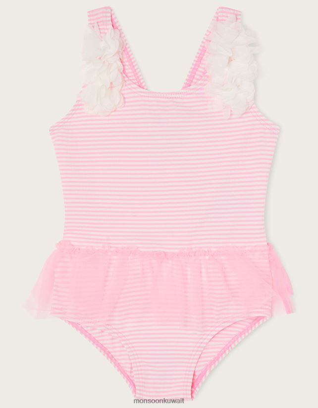 Monsoon محل - طفل ملابس السباحة القطني متجنب ملابس لون القرنفل Monsoon بنت N4BV8X2175