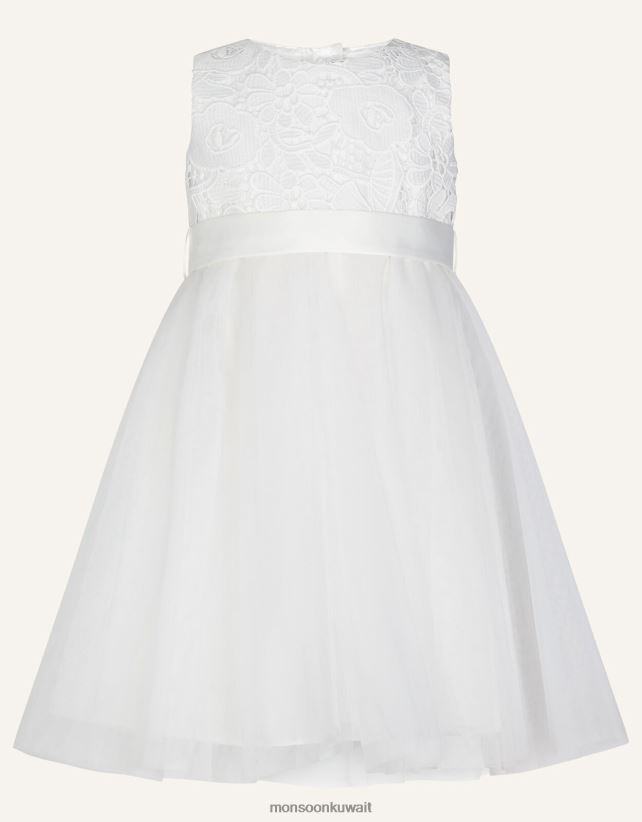 Monsoon محل - فستان تول من الدانتيل من بيبي أليس ملابس عاج Monsoon بنت N4BV8X2180