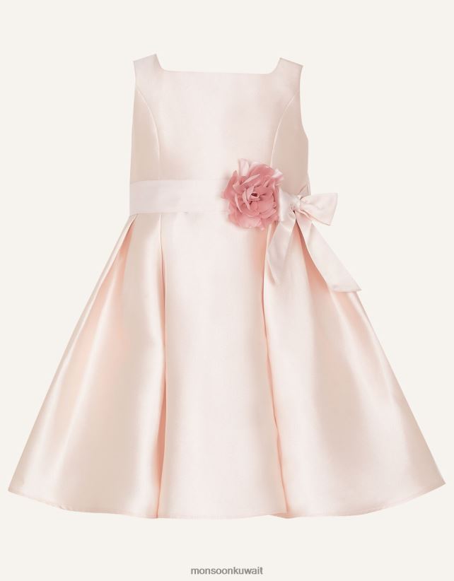 Monsoon Kuwait - فستان طفلة أودري دوقة من نسيج قطني طويل ملابس لون القرنفل Monsoon بنت N4BV8X2185