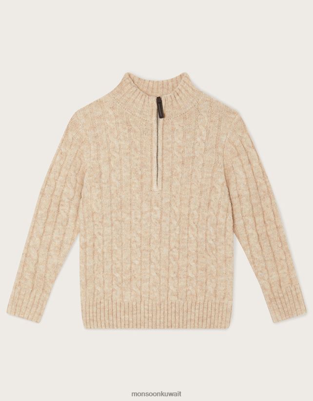 سترة متماسكة بنصف سحاب ملابس حجر طبيعي) Monsoon ولد N4BV8X2246 - Monsoon online customer service