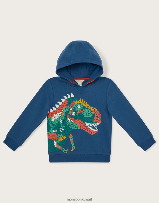 Monsoon Kuwait - هوديي الديناصور ملابس الأزرق الداكن) Monsoon ولد N4BV8X2253