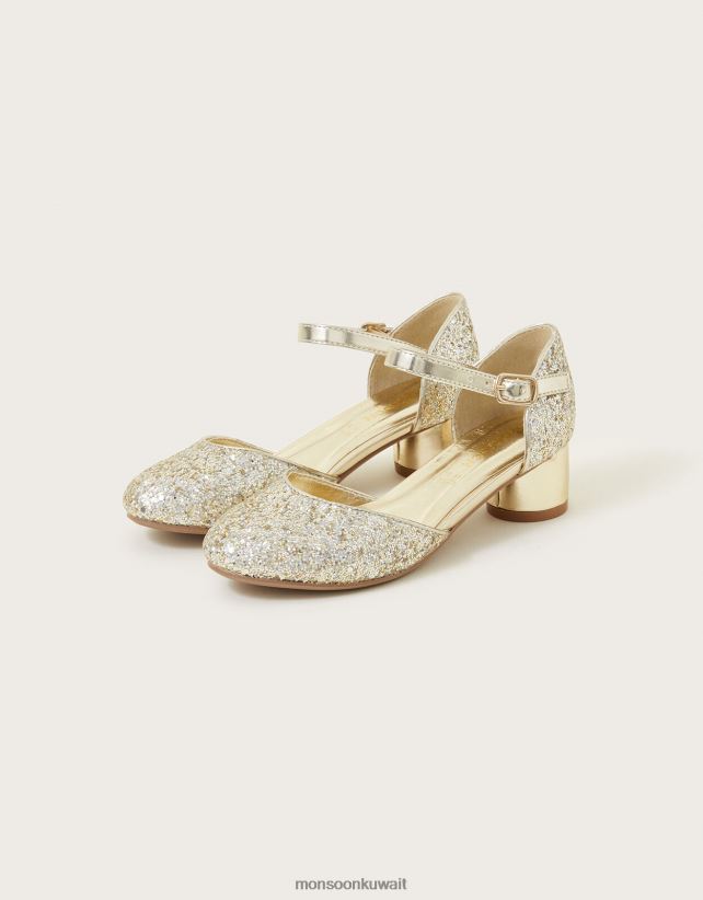 بريق الكعب من جزأين أحذية ذهب Monsoon بنت N4BV8X2301 - Monsoon online customer service