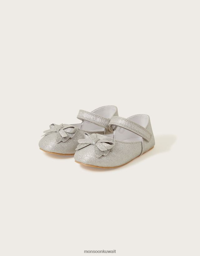 Monsoon accessorize - حذاء ووكر لامع باللون الفضي أحذية فضة Monsoon أطفال N4BV8X2303