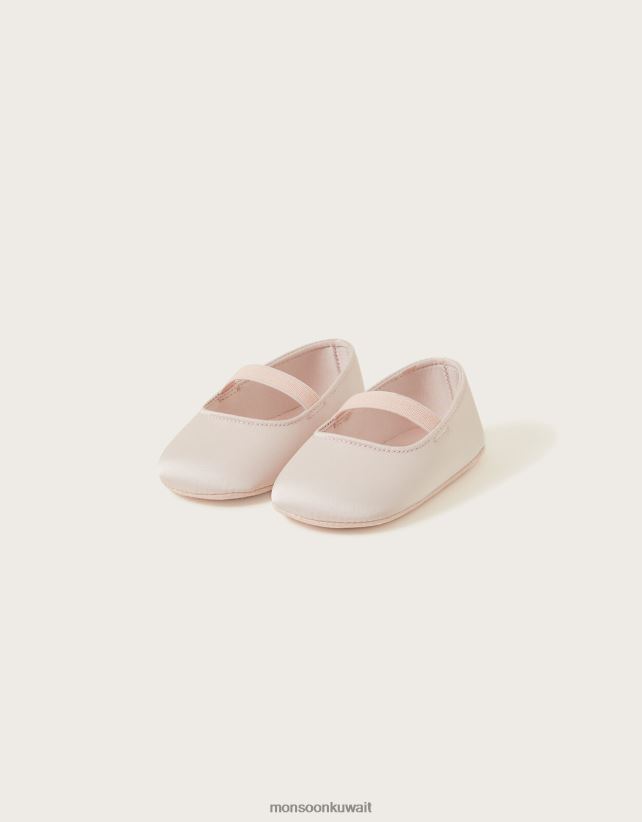 الطفل سادي الجوارب الساتان أحذية لون القرنفل Monsoon أطفال N4BV8X2314 - Monsoon online customer service