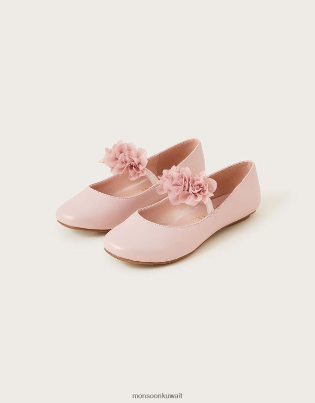 أحذية راقصة الباليه المسطحة أحذية لون القرنفل Monsoon بنت N4BV8X2339 - Monsoon online customer service