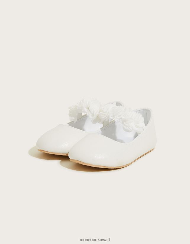 حذاء ووكر لامع باللون العاجي أحذية عاج Monsoon أطفال N4BV8X2343 - Monsoon online customer service