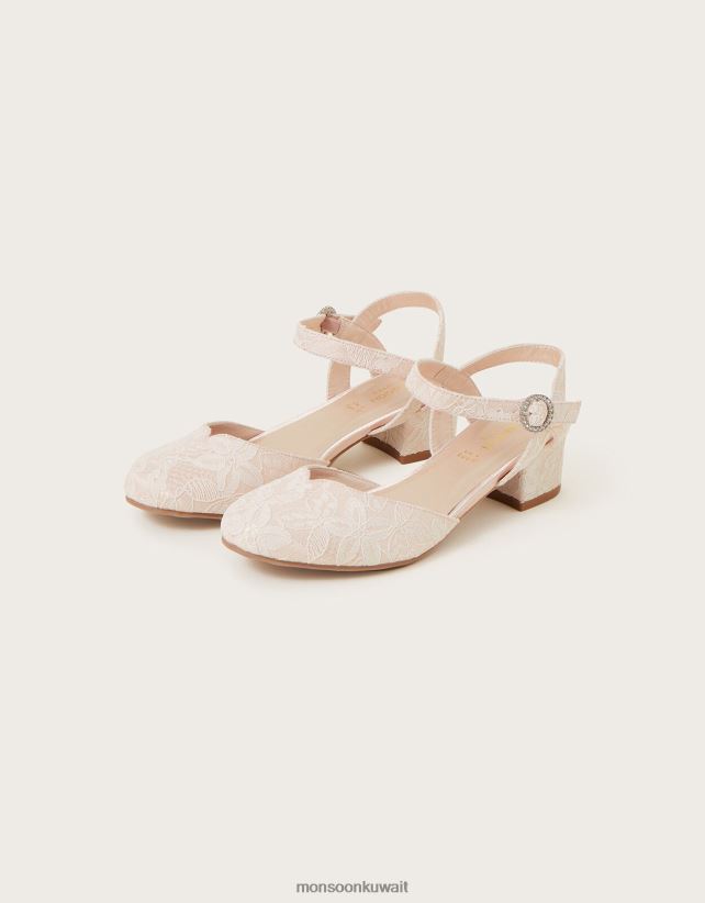 الدانتيل الكعب من جزأين أحذية لون القرنفل Monsoon بنت N4BV8X2359 - Monsoon children