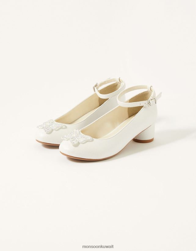 كعب فراشة الماس لامع أحذية عاج Monsoon بنت N4BV8X2369 - Monsoon kuwait avenues