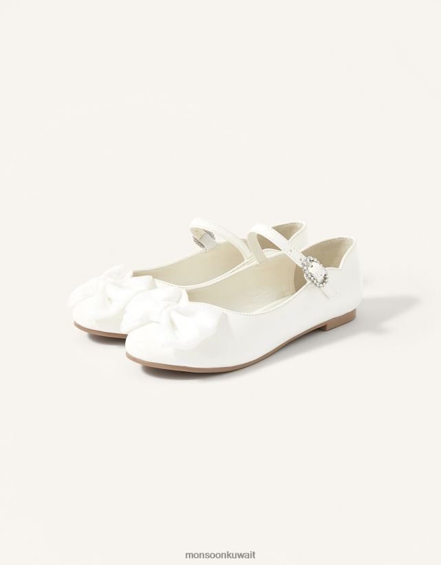 Monsoon accessorize - حذاء باليرينا مسطح حاصل على براءة اختراع من كالي أحذية عاج Monsoon بنت N4BV8X2405
