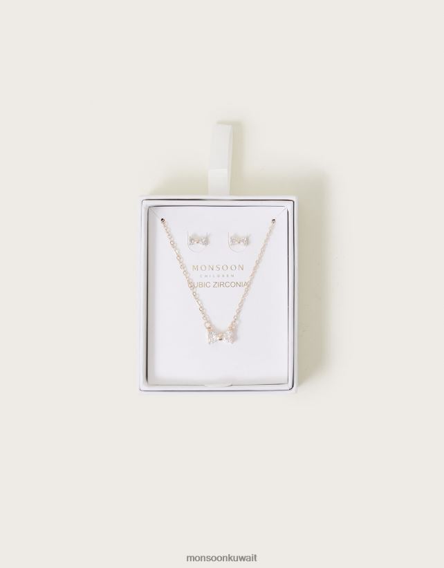 Monsoon UAE - مجموعة مجوهرات على شكل قوس زركونيا مكعب ملحق موضة Monsoon بنت N4BV8X2410