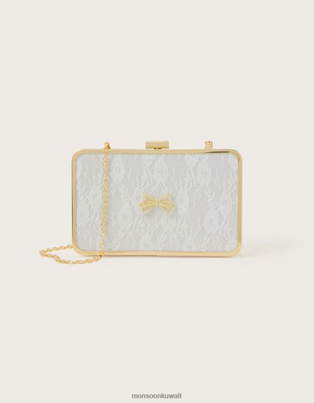 Monsoon Kuwait - حقيبة حفلة موسيقية الدانتيل ملحق حار Monsoon بنت N4BV8X2413