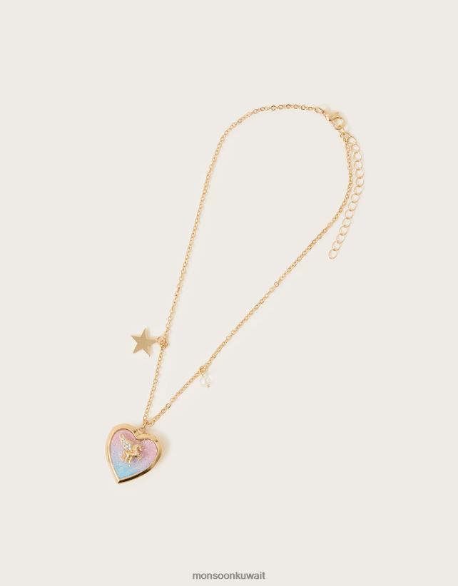 Monsoon محل - قلادة المنجد يونيكورن الكونية ملحق موضة Monsoon بنت N4BV8X2426