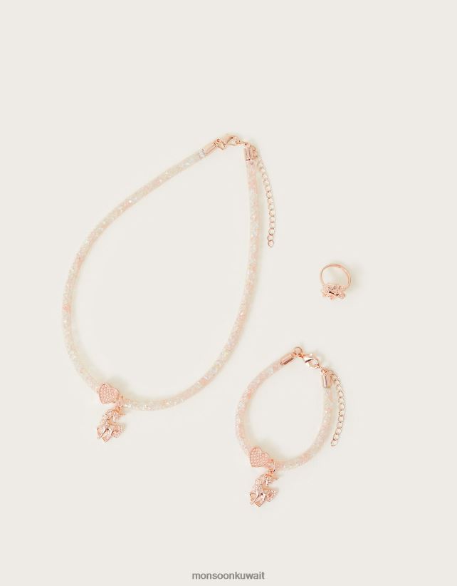Monsoon معنى - مجموعة المجوهرات المغلفة يونيكورن ملحق أنيق Monsoon بنت N4BV8X2506