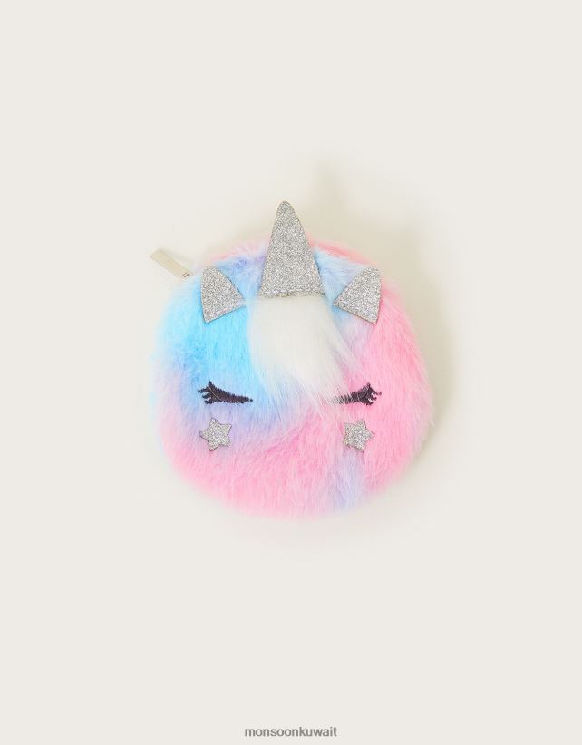 Monsoon محل - محفظة عملات معدنية صغيرة بتصميم يونيكورن رقيق ملحق رشيقة Monsoon أطفال N4BV8X2515