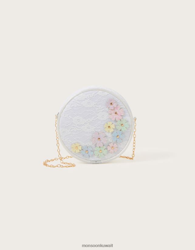 Monsoon UAE - حقيبة مستديرة من الدانتيل ملحق حار Monsoon بنت N4BV8X2529