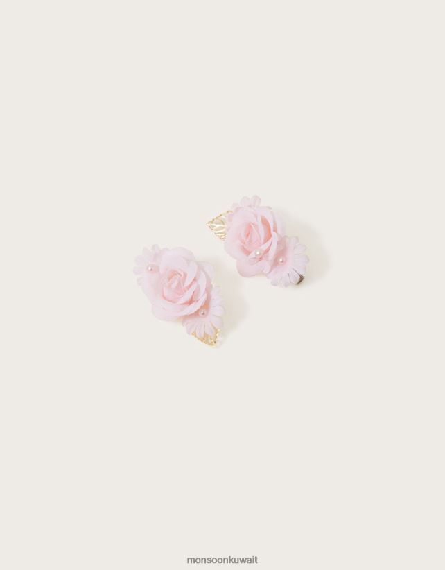 مجموعة من مشابك الشعر الزهرية المكونة من قطعتين ملحق حار Monsoon بنت N4BV8X2547 - Monsoon kuwait online shopping