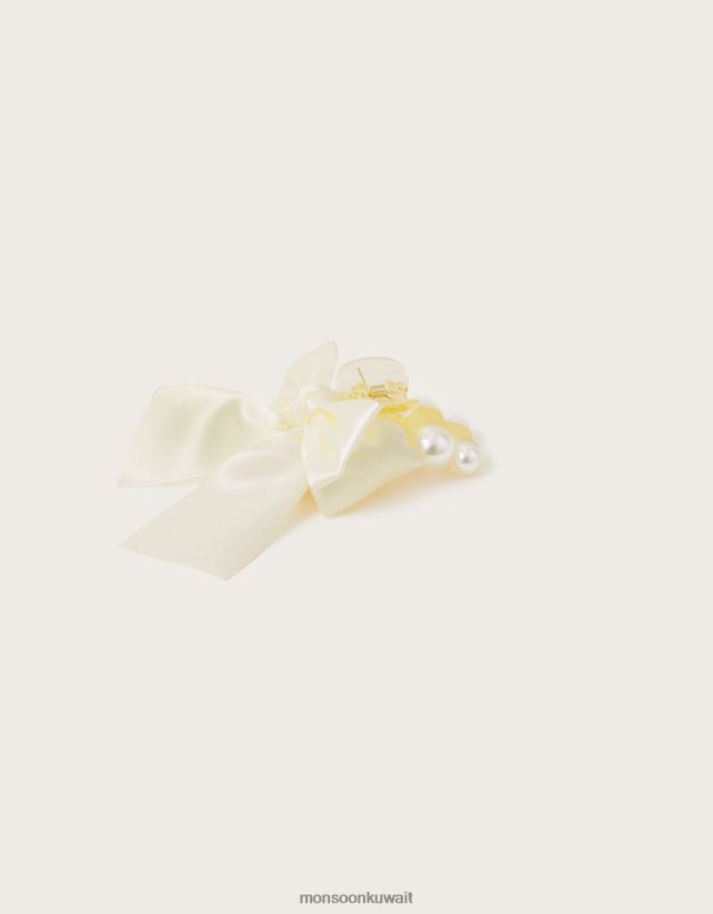 Monsoon accessorize - مشبك مخلب القوس اللؤلؤي لوصيفة العروس ملحق موضة Monsoon بنت N4BV8X2557