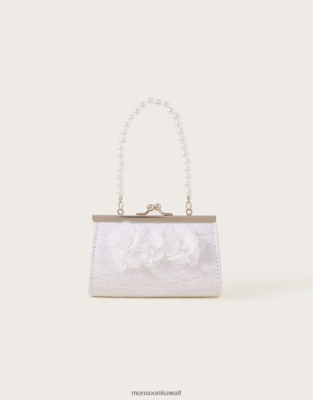 Monsoon معنى - حقيبة صغيرة لوصيفة العروس من الدانتيل الزهري ملحق أنيق Monsoon بنت N4BV8X2564