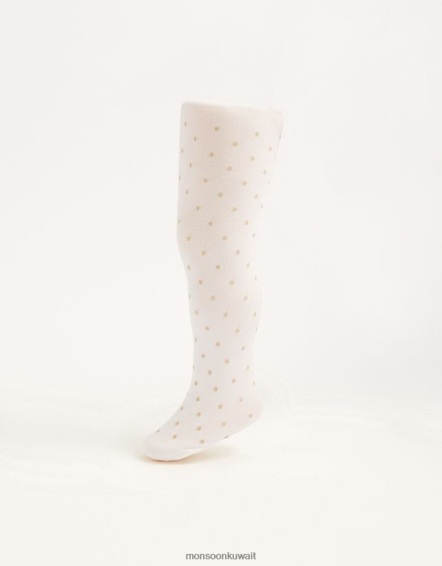 Monsoon Kuwait - الجوارب بقعة بريق الطفل ملحق ذهب Monsoon بنت N4BV8X2645