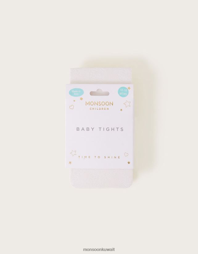 طفل رضيع الجوارب الدانتيل فراشة الماس القطيفة ملحق عاج Monsoon بنت N4BV8X2653 - Monsoon kuwait avenues