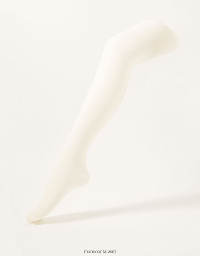 جوارب طويلة محبوكة فائقة التألق ملحق أبيض Monsoon بنت N4BV8X2678 - Monsoon online customer service