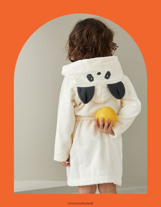 Monsoon محل - رداء حمام ليووود ليلي باندا ملحق كريم Monsoon أطفال N4BV8X2698