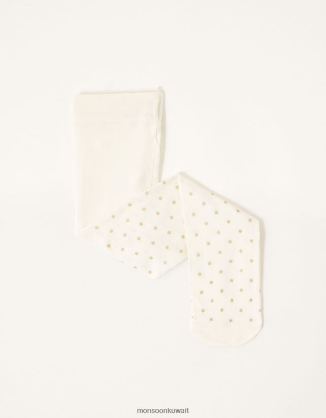 Monsoon Kuwait - الجوارب الطفل بريق متقطعا ملحق ذهب Monsoon بنت N4BV8X2701