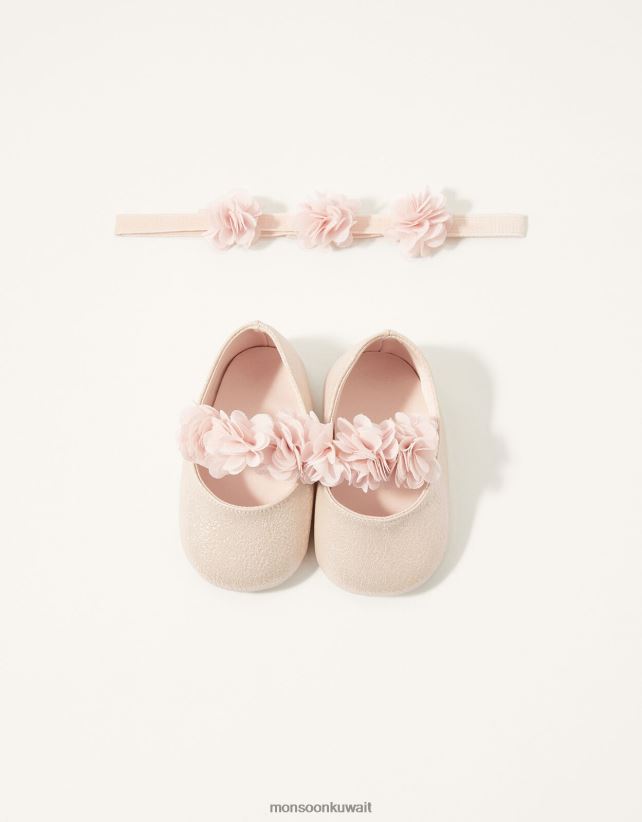 مجموعة الصدار باندو والجزمة أحذية لون القرنفل Monsoon أطفال N4BV8X2762 - Monsoon children