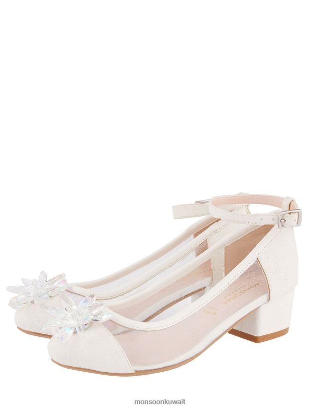 الأميرة ذات الكعب اللامع الكريستالي أحذية عاج Monsoon بنت N4BV8X2811 - Monsoon online customer service