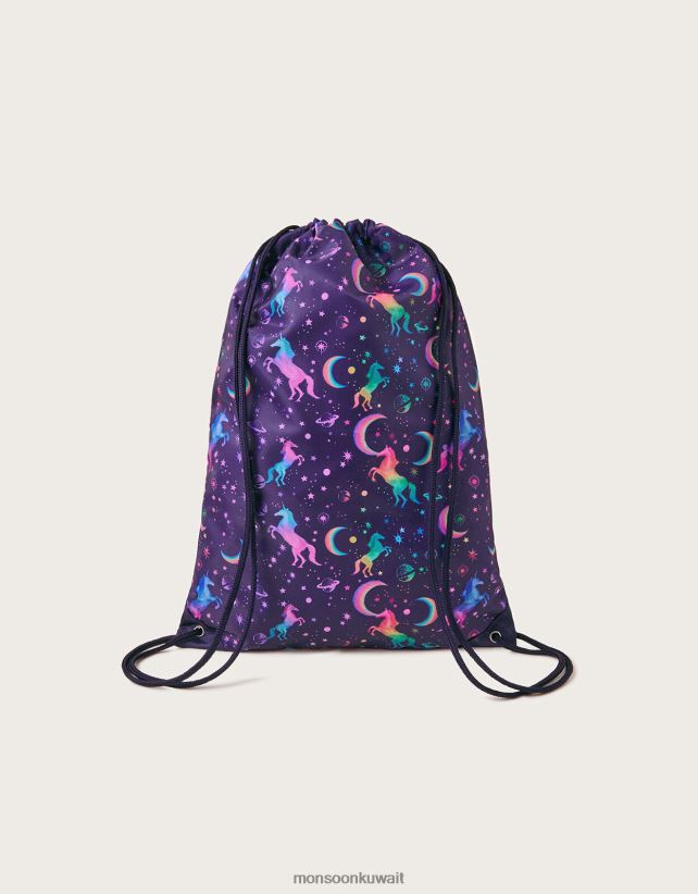 Monsoon accessorize - حقيبة برباط يونيكورن ملحق أنيق Monsoon بنت N4BV8X2837