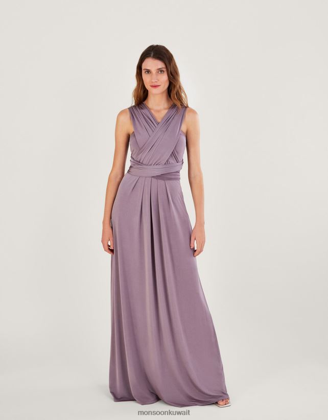 Monsoon محل - فستان ثيا تويست مي تاي مي ماكسي ملابس المنك Monsoon نحيف N4BV8X387