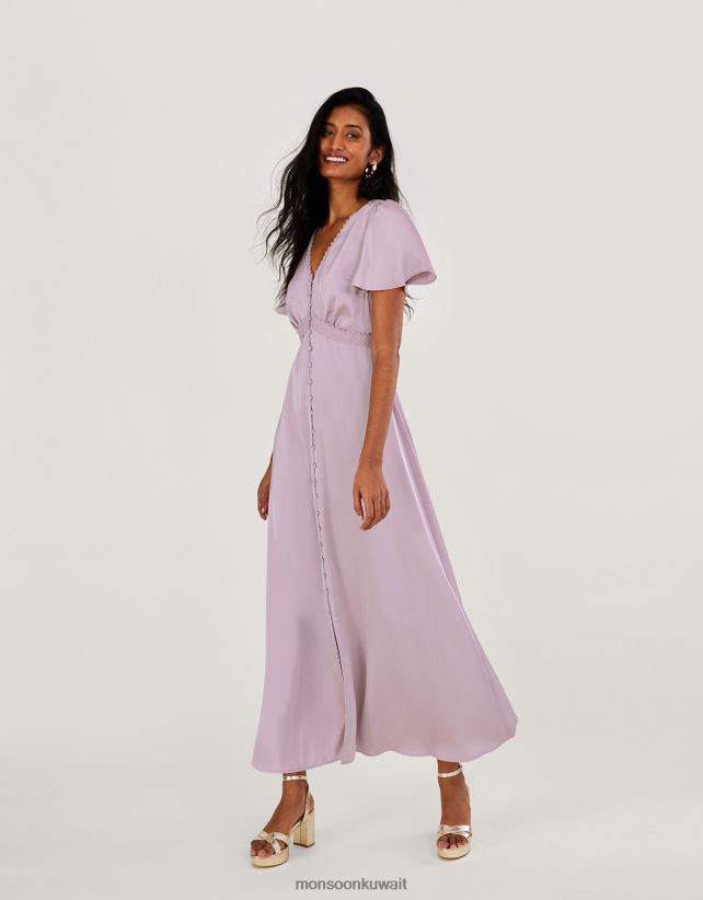 فستان ماكسي قصير الطول من آيفي ملابس المنك Monsoon نحيف N4BV8X412 - Monsoon online customer service