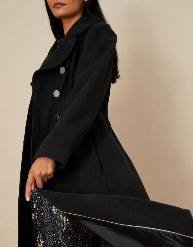 سامانثا معطف متجنب ملابس أسود Monsoon نحيف N4BV8X446 - Monsoon children