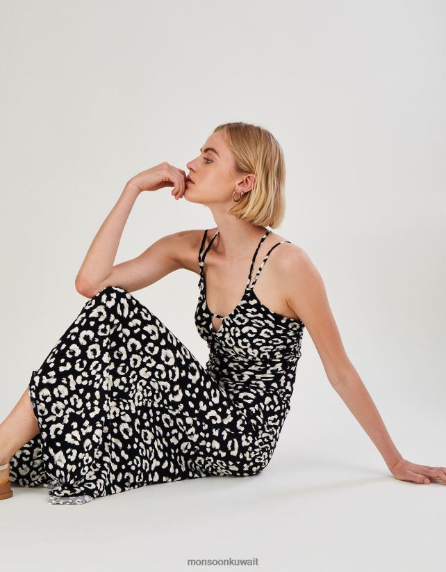فستان ماكسي بطبعات حيوانات ملابس متعدد Monsoon نحيف N4BV8X510 - Monsoon online customer service