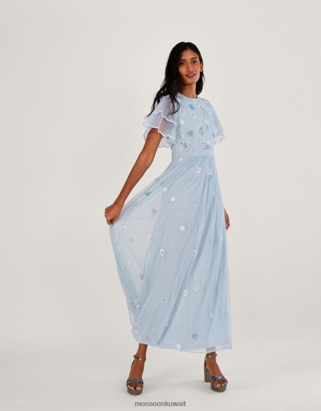 فستان ماكسي قصير الطول من تصميم كاثرين ملابس سحاب Monsoon نحيف N4BV8X513 - Monsoon online customer service