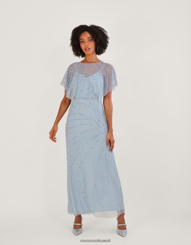 Monsoon accessorize - فستان ماكسي قصير الطول من تصميم سيينا ملابس سحاب Monsoon نحيف N4BV8X533