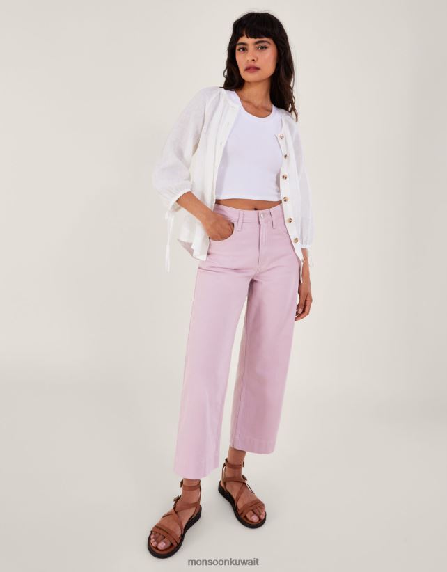 بنطال جينز واسع الساق ملابس الأرجواني (أرجواني) Monsoon نحيف N4BV8X635 - Monsoon kuwait avenues