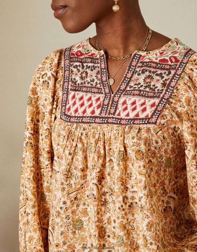 صدرية بوهو ممتازة مزينة بالأعلى ملابس طبيعي Monsoon نحيف N4BV8X657 - Monsoon kuwait online shopping