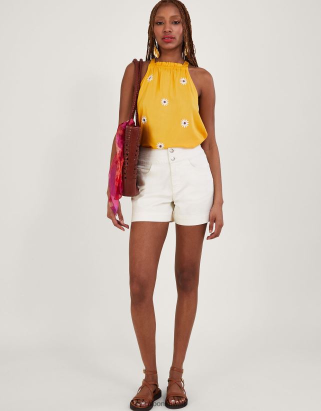 شورت من الدنيم بزرين مصنوع من القطن المستدام ملابس طبيعي (إكرو) Monsoon نحيف N4BV8X658 - Monsoon online customer service