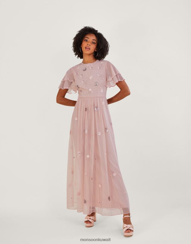 Monsoon معنى - فستان قصير من تصميم كاثرين ملابس الوردي (احمر الخدود) Monsoon نحيف N4BV8X686