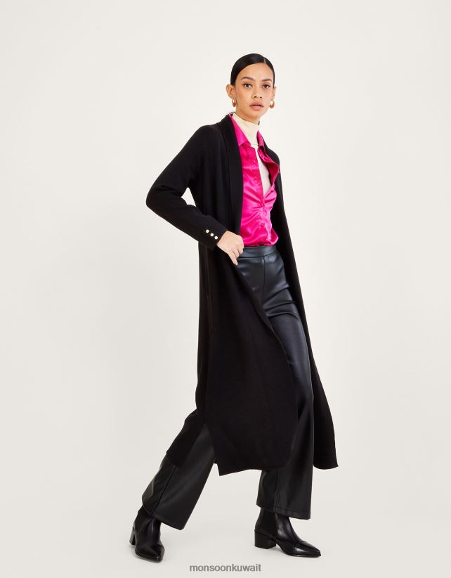 معطف شال مع لينزينج إيكوفيرو ملابس أسود Monsoon نحيف N4BV8X775 - Monsoon kuwait online shopping