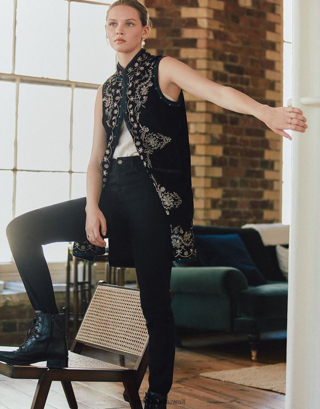 Monsoon معنى - جينز كارلا الفاخر ملابس أسود Monsoon نحيف N4BV8X839